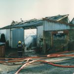 Hambly's Fire, Dunheved Ironworks, Tredydan Road, January 20th, 1998. Photo courtesy of Gary Chapman. Hambly's Fire, Dunheved Ironworks, Tredydan Road, January 20th, 1998. Photo courtesy of Gary Chapman.