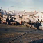 Hambly's Fire, Dunheved Ironworks, Tredydan Road, January 20th, 1998. Photo courtesy of Gary Chapman. Hambly's Fire, Dunheved Ironworks, Tredydan Road, January 20th, 1998. Photo courtesy of Gary Chapman.