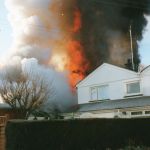 Hambly's Fire, Dunheved Ironworks, Tredydan Road, January 20th, 1998. Photo courtesy of Gary Chapman. Hambly's Fire, Dunheved Ironworks, Tredydan Road, January 20th, 1998. Photo courtesy of Gary Chapman.
