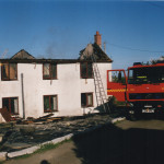House Fire at North Petherwin, August 15th, 1998. Photo courtesy of Gary Chapman. House Fire at North Petherwin, August 15th, 1998. Photo courtesy of Gary Chapman.