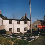 House Fire at North Petherwin, August 15th, 1998. Photo courtesy of Gary Chapman. House Fire at North Petherwin, August 15th, 1998. Photo courtesy of Gary Chapman.