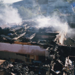 House Fire at North Petherwin, August 15th, 1998. Photo courtesy of Gary Chapman. House Fire at North Petherwin, August 15th, 1998. Photo courtesy of Gary Chapman.