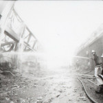 Spry's Garage Fire, February 14th, 1992. Photo courtesy of Gary Chapman. Spry's Garage Fire, February 14th, 1992. Photo courtesy of Gary Chapman.