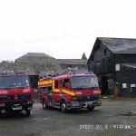 Town Mills Fire, February 3rd, 2002. Photo courtesy of Gary Chapman. Town Mills Fire, February 3rd, 2002. Photo courtesy of Gary Chapman.