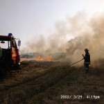 Gorse Fire, March 29th, 2002. Photo courtesy of Gary Chapman. Gorse Fire, March 29th, 2002. Photo courtesy of Gary Chapman.
