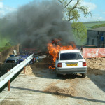 Car Fire, May 26th, 2003. Photo courtesy of Gary Chapman. Car Fire, May 26th, 2003. Photo courtesy of Gary Chapman.