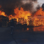 Northcott Hamlet Pallet Fire, August 2004. Photo courtesy of Gary Chapman. Northcott Hamlet Pallet Fire, August 2004. Photo courtesy of Gary Chapman.