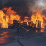 Northcott Hamlet Pallet Fire, August 2004. Photo courtesy of Gary Chapman. Northcott Hamlet Pallet Fire, August 2004. Photo courtesy of Gary Chapman.