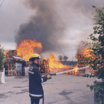Northcott Hamlet Pallet Fire, August 2004. Photo courtesy of Gary Chapman. Northcott Hamlet Pallet Fire, August 2004. Photo courtesy of Gary Chapman.