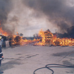 Northcott Hamlet Pallet Fire, August 2004. Photo courtesy of Gary Chapman. Northcott Hamlet Pallet Fire, August 2004. Photo courtesy of Gary Chapman.