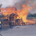 Northcott Hamlet Pallet Fire, August 2004. Photo courtesy of Gary Chapman. Northcott Hamlet Pallet Fire, August 2004. Photo courtesy of Gary Chapman.