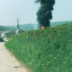Tyre Fire near Chapmanswell, May 2006. Photo courtesy of Gary Chapman. Tyre Fire near Chapmanswell, May 2006. Photo courtesy of Gary Chapman.
