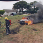 Car Fire 2007. Photo courtesy of Gary Chapman. Car Fire 2007. Photo courtesy of Gary Chapman.