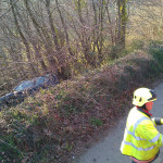 Recovery of a car that went off the top of St. Thomas Road on March 24th, 2011. Recovery of a car that went off the top of St. Thomas Road on March 24th, 2011.