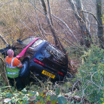 Recovery of a car that went off the top of St. Thomas Road on March 24th, 2011. Recovery of a car that went off the top of St. Thomas Road on March 24th, 2011.