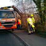 Recovery of a car that went off the top of St. Thomas Road on March 24th, 2011. Recovery of a car that went off the top of St. Thomas Road on March 24th, 2011.