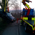 Recovery of a car that went off the top of St. Thomas Road on March 24th, 2011. Recovery of a car that went off the top of St. Thomas Road on March 24th, 2011.