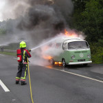 Volkswagon Campervan Fire on the A30, august 13th, 2011. Volkswagon Campervan Fire on the A30, august 13TH, 2011.