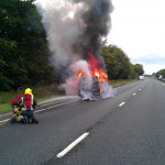 Volkswagon Campervan Fire on the A30, august 15th, 2011. Volkswagon Campervan Fire on the A30, august 15th, 2011.