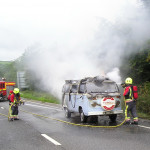 Volkswagon Campervan Fire on the A30, august 15th, 2011. Volkswagon Campervan Fire on the A30, august 15th, 2011.