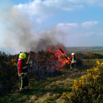 Gorse Fire on Laneast Downs, March 21st, 2012. Gorse Fire on Laneast Downs, March 21st, 2012.