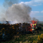 Gorse Fire on Laneast Downs, March 21st, 2012. Gorse Fire on Laneast Downs, March 21st, 2012.