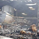 Honiton Farm, South Petherwin, Fertilizer Fire, August 25th, 2012 Honiton Farm, South Petherwin, Fertilizer Fire, August 25th, 2012