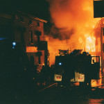 Spry's Garage Fire, February 14th, 1992. Photo courtesy of Gary Chapman. Spry's Garage Fire, February 14th, 1992. Photo courtesy of Gary Chapman.