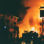 Spry's Garage Fire, February 14th, 1992. Photo courtesy of Gary Chapman. Spry's Garage Fire, February 14th, 1992. Photo courtesy of Gary Chapman.