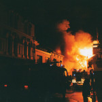 Spry's Garage Fire, February 14th, 1992. Photo courtesy of Gary Chapman. Spry's Garage Fire, February 14th, 1992. Photo courtesy of Gary Chapman.