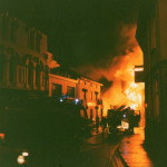 Spry's Garage Fire, February 14th, 1992. Photo courtesy of Gary Chapman. Spry's Garage Fire, February 14th, 1992. Photo courtesy of Gary Chapman.