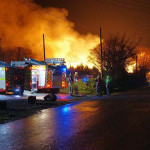 Pallet fire at A &M Pallets, Lamerton, April 26th, 2013. Pallet fire at A &M Pallets, Lamerton, April 26th, 2013.