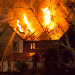 Firefighters tackle the blazing house on Victoria Road. November 20th, 2013. Firefighters tackle the blazing house on Victoria Road. November 20th, 2013.