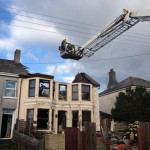 Firefighters tackle the blazing house on Victoria Road. November 20th, 2013. Firefighters tackle the blazing house on Victoria Road. November 20th, 2013.