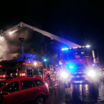 Firefighters tackle the blazing house on Victoria Road. November 20th, 2013. Firefighters tackle the blazing house on Victoria Road. November 20th, 2013.