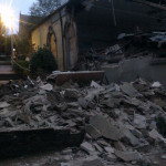 The collapse of the old Congregational Chapel, Castle Street, Launceston, November 28th, 2013. The collapse of the old Congregational Chapel, Castle Street, Launceston, November 28th, 2013.