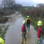 Rescuing a trapped van from flooding, March 6th, 2014. Rescuing a trapped van from flooding, March 6th, 2014.