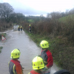Rescuing a trapped van from flooding, March 6th, 2014. Rescuing a trapped van from flooding, March 6th, 2014.