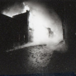 Spry's Garage Fire, February 14th, 1992. Photo courtesy of Gary Chapman. Spry's Garage Fire, February 14th, 1992. Photo courtesy of Gary Chapman.