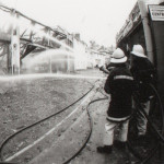 Spry's Garage Fire, February 14th, 1992. Photo courtesy of Gary Chapman. Spry's Garage Fire, February 14th, 1992. Photo courtesy of Gary Chapman.