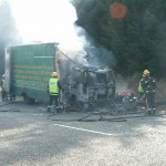 Lorry Fire on the A30, March 24th, 2003. Photo courtesy of Gary Chapman. Lorry Fire on the A30, March 24th, 2003. Photo courtesy of Gary Chapman.