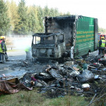 Lorry Fire on the A30, March 24th, 2003. Photo courtesy of Gary Chapman. Lorry Fire on the A30, March 24th, 2003. Photo courtesy of Gary Chapman.