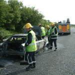 Car Fire on the A30, June 13th, 2003. Photo courtesy of Gary Chapman. Car Fire on the A30, June 13th, 2003. Photo courtesy of Gary Chapman.