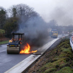 Road Roller Fire April 4th, 2008. Photo courtesy of Gary Chapman. Road Roller Fire April 4th, 2008. Photo courtesy of Gary Chapman.