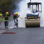 Road Roller Fire April 4th, 2008. Photo courtesy of Gary Chapman. Road Roller Fire April 4th, 2008. Photo courtesy of Gary Chapman.