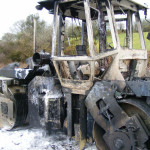 Road Roller Fire April 4th, 2008. Photo courtesy of Gary Chapman. Road Roller Fire April 4th, 2008. Photo courtesy of Gary Chapman.