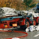 Fertilizer Fire on Trailer on A30 at Launceston, November 14th, 1995. Photo courtesy of Gary Chapman. Fertilizer Fire on Trailer on A30 at Launceston, November 14th, 1995. Photo courtesy of Gary Chapman.