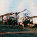 Hambly's Fire, Dunheved Ironworks, Tredydan Road, January 20th, 1998. Photo courtesy of Gary Chapman. Hambly's Fire, Dunheved Ironworks, Tredydan Road, January 20th, 1998. Photo courtesy of Gary Chapman.