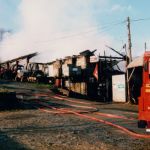 Hambly's Fire, Dunheved Ironworks, Tredydan Road, January 20th, 1998. Photo courtesy of Gary Chapman. Hambly's Fire, Dunheved Ironworks, Tredydan Road, January 20th, 1998. Photo courtesy of Gary Chapman.