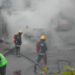 Camper Van Fire at Altarnun, May 26th, 2003. Photo courtesy of Gary Chapman. Camper Van Fire at Altarnun, May 26th, 2003. Photo courtesy of Gary Chapman.